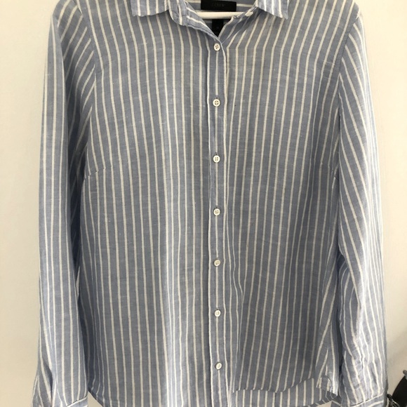 J Crew striped button up shirt - Picture 1 of 5